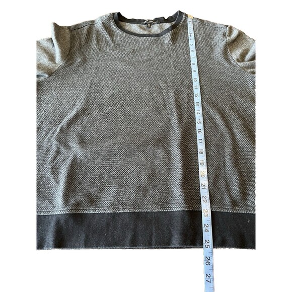 ROBERT BARAKETT MENS CHARLIE LS CREW NECK SWEATER PULLOVER DARK GRAY XL - Picture 5 of 11
